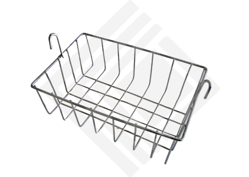 Canasta metálica para cocinar vegetales y carnes en asador de barril – accesorio práctico y seguro